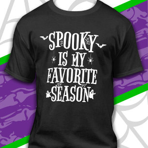 Engelse Griezelseizoen Geesten Vleermuizen Spinnen T-shirt