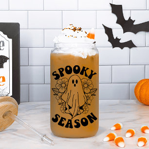 Engelse Griezelseizoen Lieve Geest Halloween Blikvorm Glas