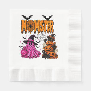 Engelse Griezelseizoen Samen – Lieve Halloween Servet