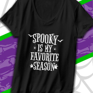 Engelse Halloween Geesten Vleermuizen Spinnen Pret T-shirt