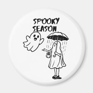 Engelse Halloween Griezelseizoen Cute Ghost Magneet