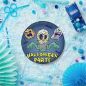 Engelse Halloweenfeest Papieren Bordje (Feest)