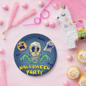 Engelse Halloweenfeest Papieren Bordje (Feest)