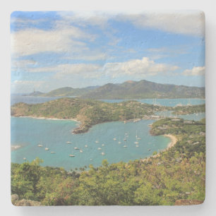 Engelse haven in Antigua Barbuda Square Onderzette Stenen Onderzetter