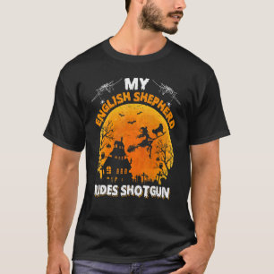 Engelse Herdershond Rijdt Schotshot Engelse Herder T-shirt