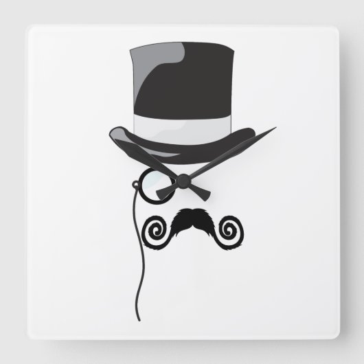 engelse herenklok vierkante klok (Voorkant)