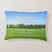 Engelse herfst platteland - gepersonaliseerd accent kussen