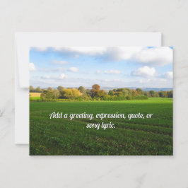Engelse herfst platteland - Gepersonaliseerd Briefkaart
