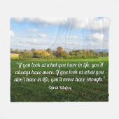 Engelse herfst platteland - gepersonaliseerd fleece deken