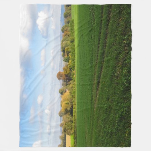 Engelse herfst platteland - gepersonaliseerd fleece deken (Voorkant)