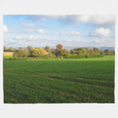 Engelse herfst platteland - gepersonaliseerd fleece deken (Voorkant (Horizontaal))