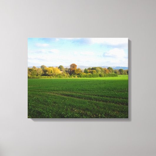 Engelse herfstplatteland - canvas afdruk (Voorkant)