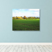 Engelse herfstplatteland - canvas afdruk (Insitu (Houten vloer))