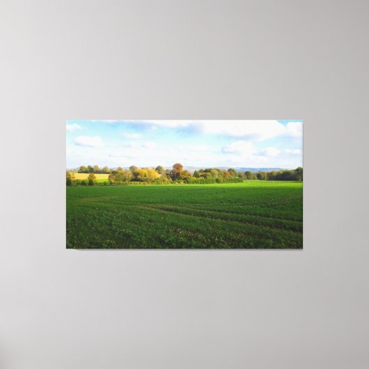Engelse herfstplatteland - canvas afdruk (Voorkant)