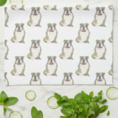 Engelse hond (Brindle) Theedoek (Gevouwen)