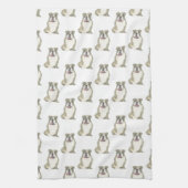 Engelse hond (Brindle) Theedoek (Verticaal)