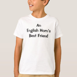 Engelse hoorn beste vriend grappig citaat t-shirt