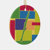 Engelse Hoorn Colorblocks Ornament (Rechts)