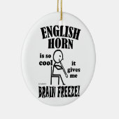 Engelse Horn, Brain Freeze Keramisch Ornament (Rechts)