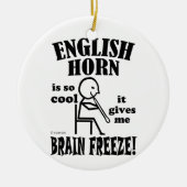 Engelse Horn, Brain Freeze Keramisch Ornament (Voorkant)