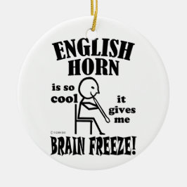 Engelse Horn, Brain Freeze Keramisch Ornament