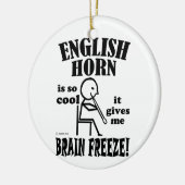 Engelse Horn, Brain Freeze Keramisch Ornament (Links)