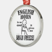 Engelse Horn, Brain Freeze Metalen Ornament (Links)