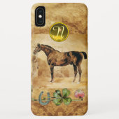 ENGELSE HORSE-, HOEFIJZER- EN SHAMROCK-MONOGRAM Case-Mate iPhone CASE (Achterkant)