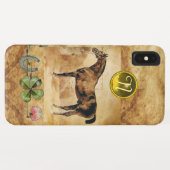 ENGELSE HORSE-, HOEFIJZER- EN SHAMROCK-MONOGRAM Case-Mate iPhone CASE (Achterkant (horizontaal))