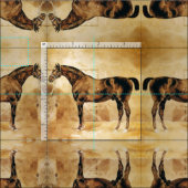 ENGELSE HORSE IN STABIEL STOF (Delen)