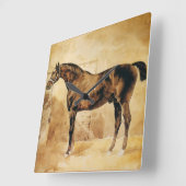 ENGELSE HORSE IN STABIEL VIERKANTE KLOK (Hoek)