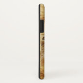 ENGELSE HORSE IN STABLE BROWN PARCHMENT MONOGRAM Case-Mate iPhone CASE (Achterkant/rechts)