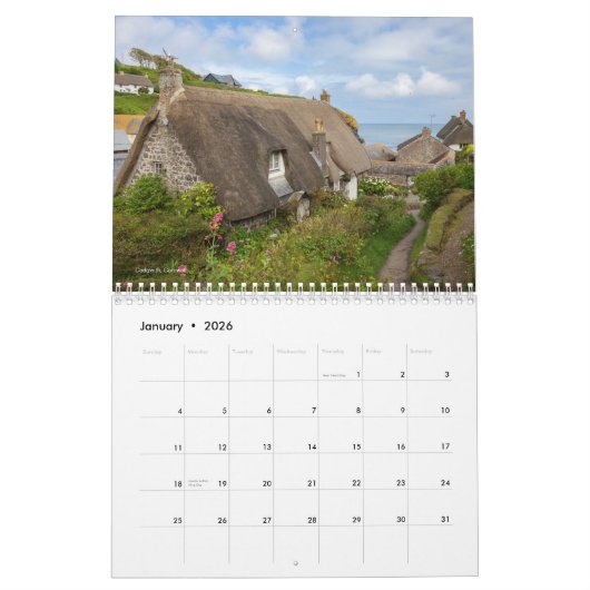 Engelse huisjes kalender (Jan 2026)