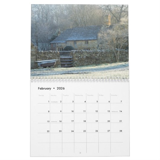 Engelse huisjes kalender 2 (Feb 2026)