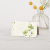 Engelse Ivy Bruiloft Gevouwen Plaats Kaart Plaatskaartje (Achterkant)