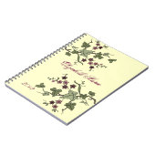 Engelse Ivy & Purple Flowers-naam Notitieboek (Linkerzijde)