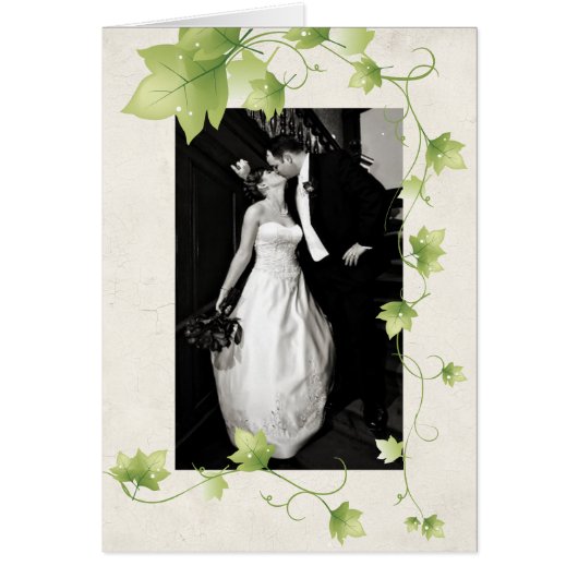 Engelse Ivy Wedding Foto Hartelijk dank (Voorkant)