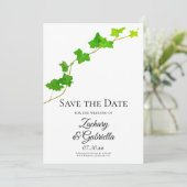 Engelse Ivy Wedding Save the Date (Staand voorkant)