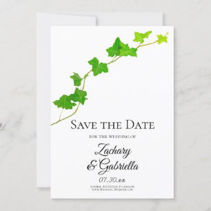 Engelse Ivy Wedding Save the Date