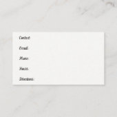 Engelse Ivy White achtergrond Groene wijnstok Visitekaartje (Achterkant)