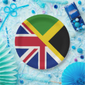 Engelse Jamaicaanse vlag | De vlag van Half Jamaic Papieren Bordje (Feest)