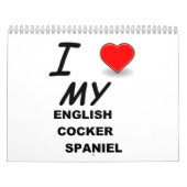 engelse kalender voor spaniel (Hoes)