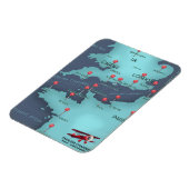 Engelse Kanaalkaart Magneet (Linkerzijde)