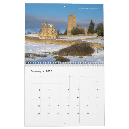 Engelse kerken kalender (Feb 2026)