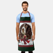 Engelse kerstcadeautjes met Springer Spaniel Schort (Gedragen)