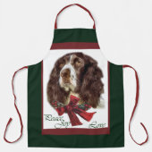 Engelse kerstcadeautjes met Springer Spaniel Schort (Voorkant)