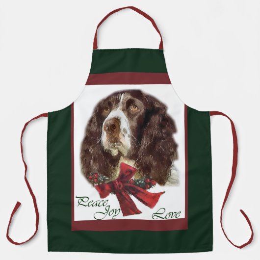 Engelse kerstcadeautjes met Springer Spaniel Schort (Voorkant)