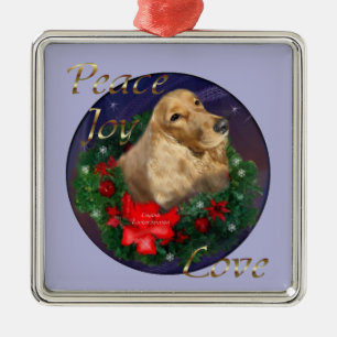 Engelse kerstcadeautjes voor Cocker Spaniel Metalen Ornament