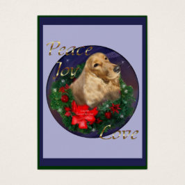 Engelse kerstcadeautjes voor Cocker Spaniel Visitekaartjes
