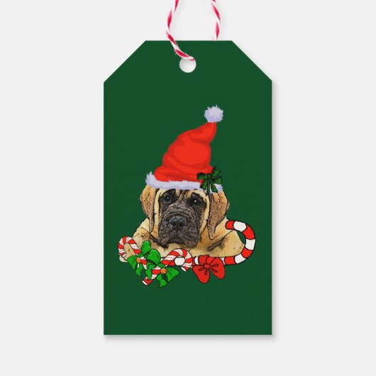 Engelse kerstcadeautjes voor Mastiff Cadeaulabel (Achterkant)
